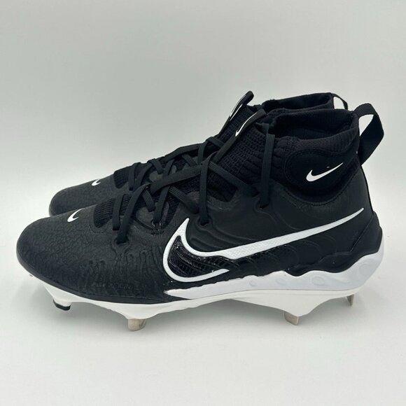 Nike Alpha Huarache NXT Black Metal Baseball Cleats Men's Size DJ6517-001 NEW - Picture 1 of 11